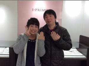 富山店 お客様紹介 ｓ様 ｓ様 富山店ブログ 婚約指輪 結婚指輪のi Primo アイプリモ