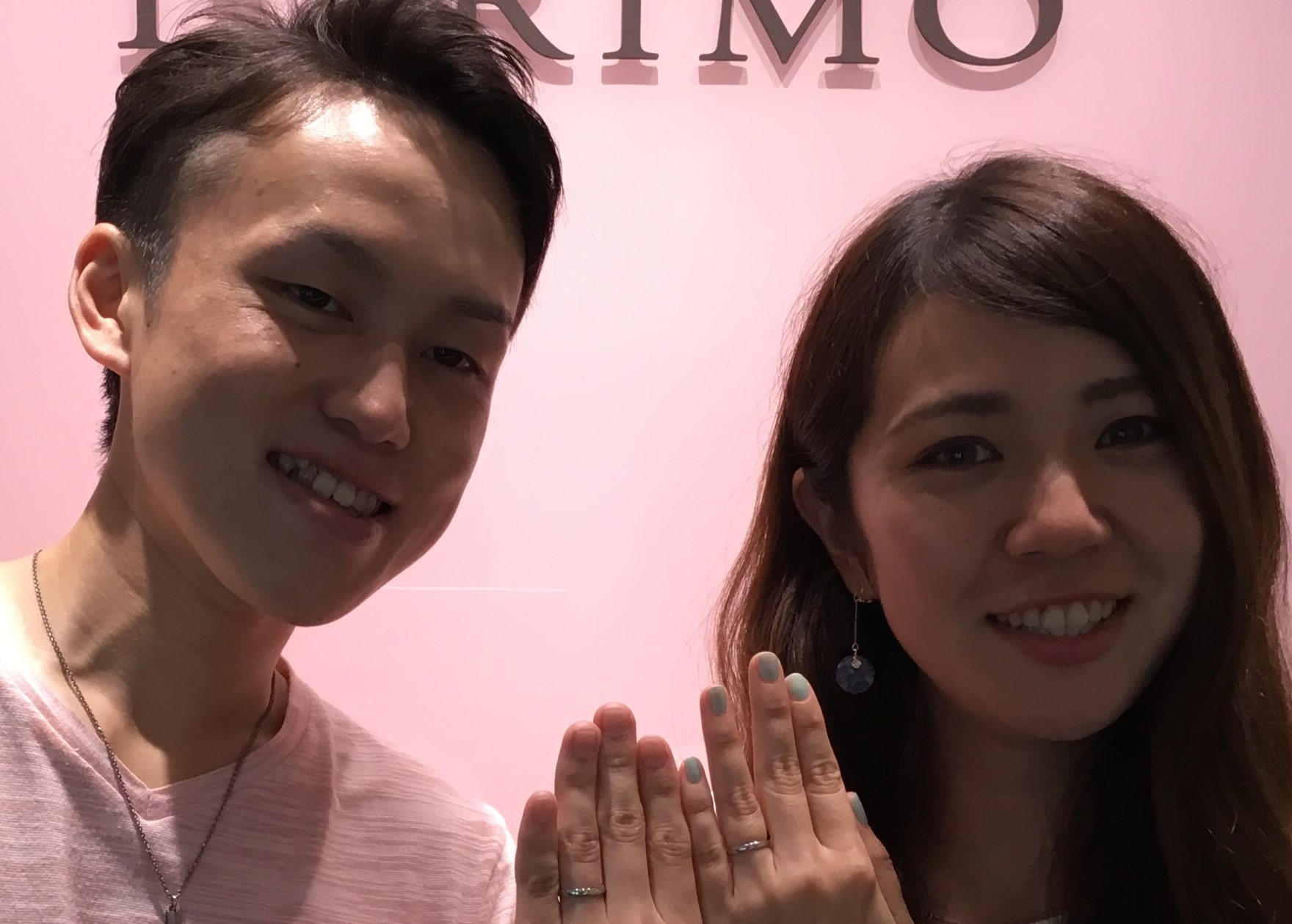 お客様紹介 K様 H様 徳島店ブログ 婚約指輪 結婚指輪のi Primo アイプリモ