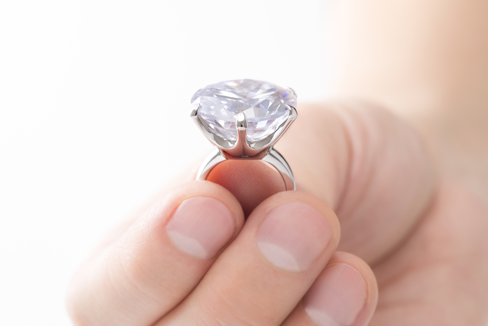 婚約指輪 安い プラチナ ダイヤモンド 0.5カラット 鑑定書付 0.58ct F