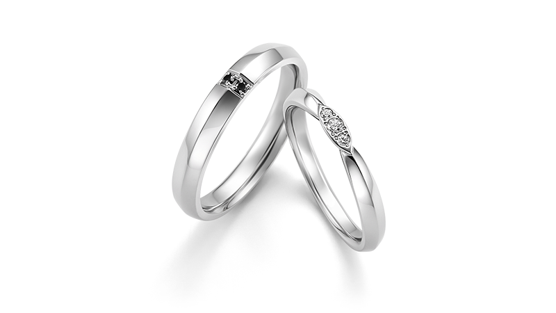 サウリア×サウリアFlat｜結婚指輪（マリッジリング）｜カップルに人気 