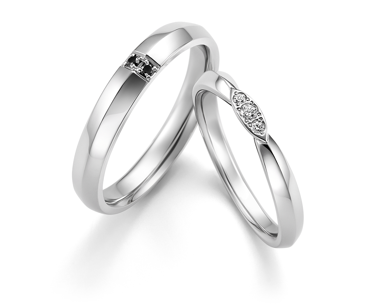 サウリア×サウリアFlat｜結婚指輪（マリッジリング）｜カップルに人気 