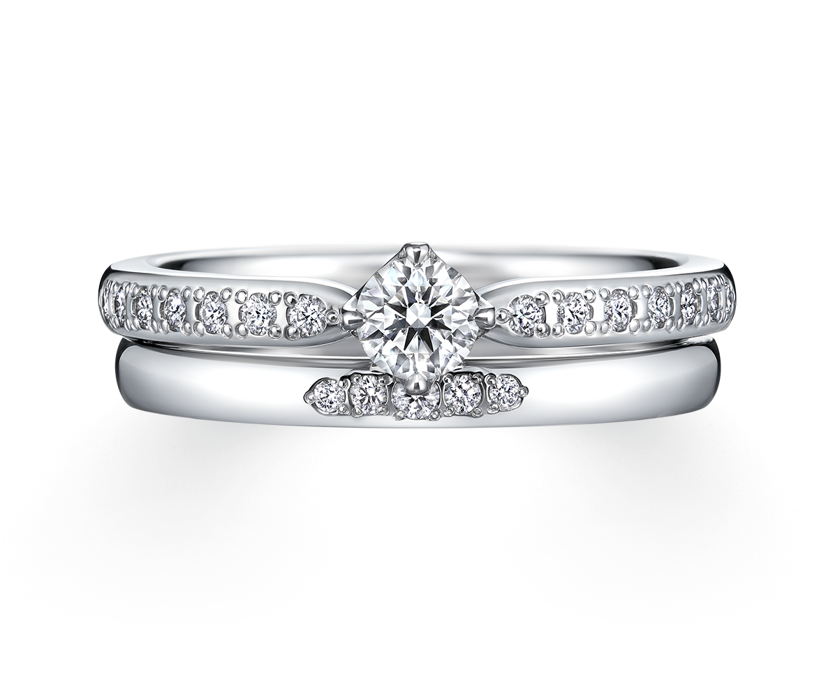 ミモリア&ユノー｜セットリング｜カップルに人気の婚約指輪,結婚指輪は 