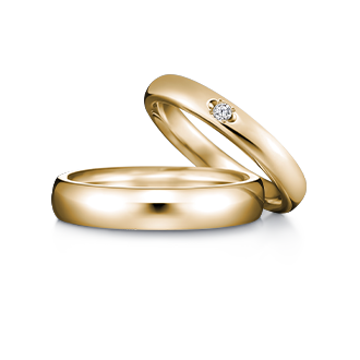 イエローゴールドの結婚指輪（マリッジリング）デザイン一覧｜カップル