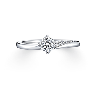 ダイヤモンド鑑定書付きますアイプリモプラチナダイヤモンドリング　婚約指輪