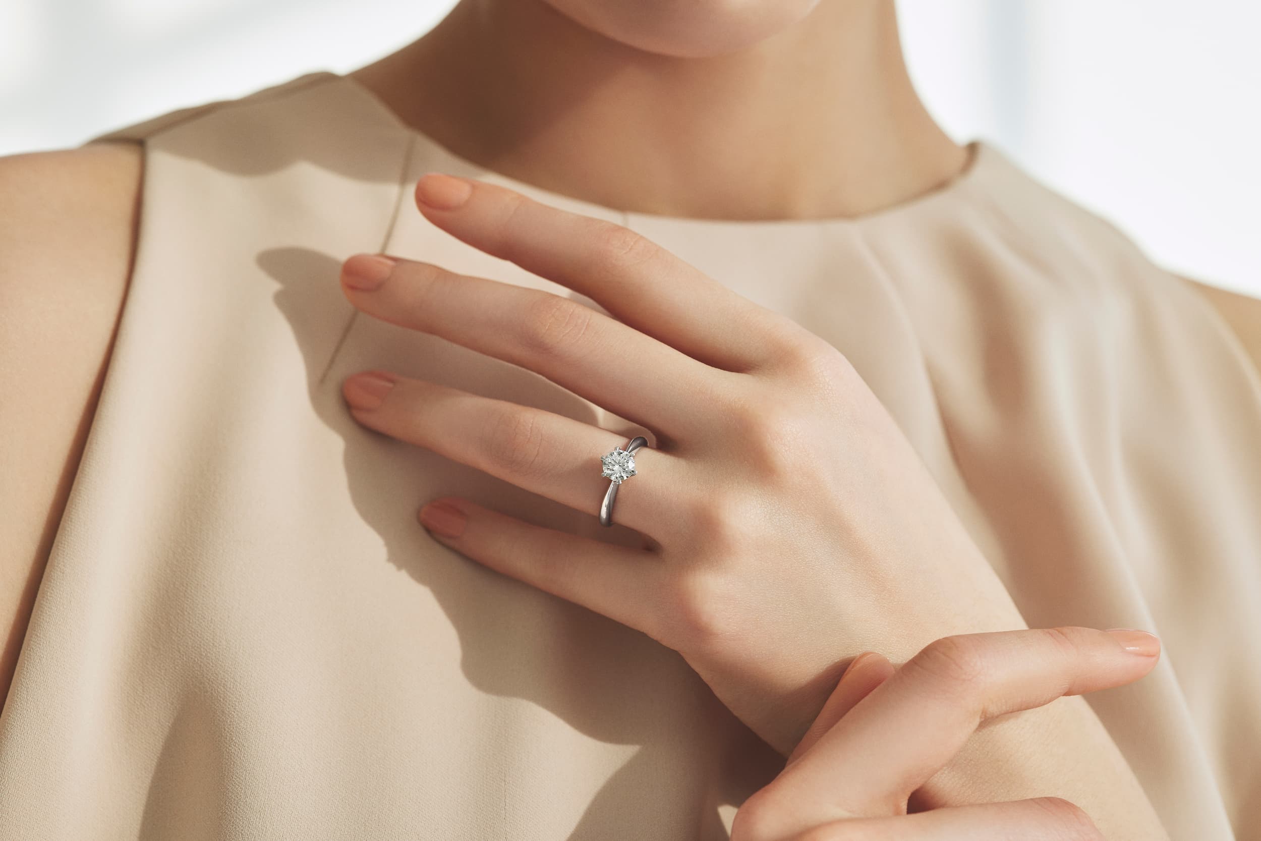 婚約 ネックレス 結婚指輪 3セット ダイヤモンド プラチナ 0.6カラット